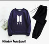 Men's Printed Polyester Track Suit - 2 Pcs Set (Sweatshirt & Trouser)