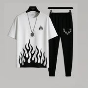 2 Pcs Men's Micro Plain Track Suit