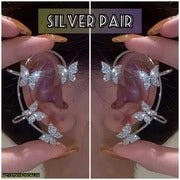 2 pc Butterfly Ear Clip Earning